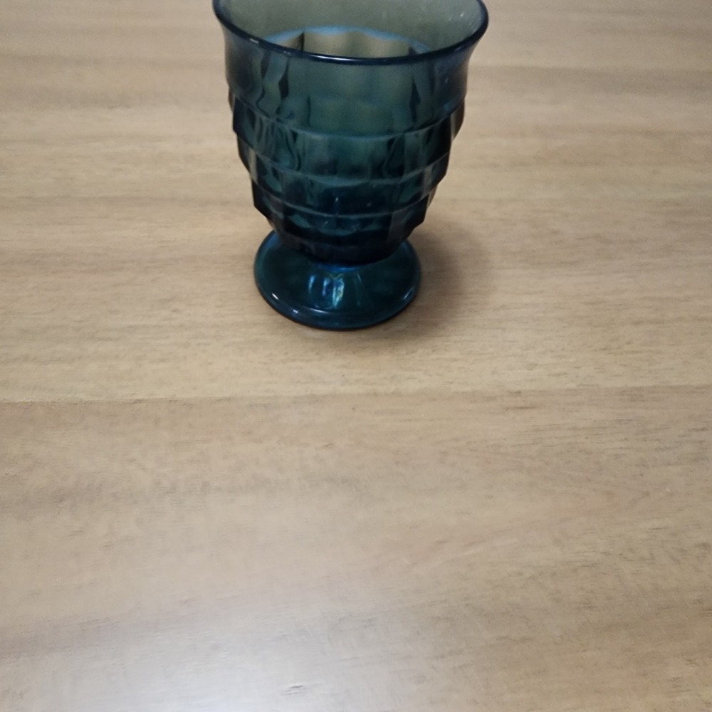Indiana Glass Whitehall Colony Cubist Riviera Single 4.5 " Footed Tumbler